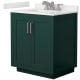 A thumbnail of the Wyndham Collection WCF292930S-QTZ-US3MXX Green / White Quartz Top / Brushed Nickel Hardware