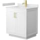 A thumbnail of the Wyndham Collection WCF2929-30S-VCA-MXX White / White Cultured Marble Top / Brushed Gold Hardware