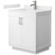 A thumbnail of the Wyndham Collection WCF292930S-QTZ-UNSMXX White / White Quartz Top / Brushed Nickel Hardware