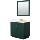 A thumbnail of the Wyndham Collection WCF292936S-QTZ-US3M34 Green / Giotto Quartz Top / Brushed Gold Hardware