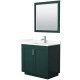 A thumbnail of the Wyndham Collection WCF292936S-QTZ-UNSM34 Green / Giotto Quartz Top / Brushed Nickel Hardware