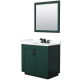A thumbnail of the Wyndham Collection WCF292936S-QTZ-US3M34 Green / Giotto Quartz Top / Matte Black Hardware