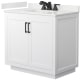 A thumbnail of the Wyndham Collection WCF292936S-QTZ-US3MXX White / White Quartz Top / Matte Black Hardware