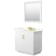 A thumbnail of the Wyndham Collection WCF292936S-QTZ-US3M34 White / Giotto Quartz Top / Brushed Gold Hardware