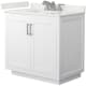 A thumbnail of the Wyndham Collection WCF292936S-QTZ-US3MXX White / White Quartz Top / Brushed Nickel Hardware