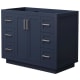 A thumbnail of the Wyndham Collection WCF2929-42S-CX-MXX Dark Blue / Brushed Nickel Hardware