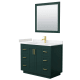 A thumbnail of the Wyndham Collection WCF2929-42S-VCA-M34 Green / Carrara Cultured Marble Top / Brushed Gold Hardware