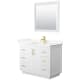 A thumbnail of the Wyndham Collection WCF292942S-QTZ-UNSM34 White / Giotto Quartz Top / Brushed Gold Hardware