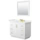 A thumbnail of the Wyndham Collection WCF292942S-QTZ-US3M34 White / White Quartz Top / Brushed Gold Hardware