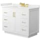 A thumbnail of the Wyndham Collection WCF292942S-QTZ-US3MXX White / White Quartz Top / Brushed Gold Hardware