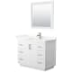 A thumbnail of the Wyndham Collection WCF292942S-QTZ-UNSM34 White / Giotto Quartz Top / Brushed Nickel Hardware