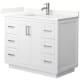 A thumbnail of the Wyndham Collection WCF292942S-QTZ-UNSMXX White / Giotto Quartz Top / Brushed Nickel Hardware