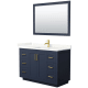 A thumbnail of the Wyndham Collection WCF292948S-QTZ-UNSM46 Dark Blue / Giotto Quartz Top / Brushed Gold Hardware