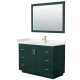 A thumbnail of the Wyndham Collection WCF2929-48S-VCA-M46 Green / Carrara Cultured Marble Top / Brushed Gold Hardware