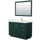 A thumbnail of the Wyndham Collection WCF292948S-QTZ-UNSM46 Green / White Quartz Top / Brushed Gold Hardware