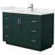 A thumbnail of the Wyndham Collection WCF292948S-QTZ-UNSMXX Green / White Quartz Top / Brushed Nickel Hardware