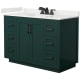 A thumbnail of the Wyndham Collection WCF292948S-QTZ-US3MXX Green / White Quartz Top / Matte Black Hardware