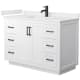 A thumbnail of the Wyndham Collection WCF292948S-QTZ-UNSMXX White / White Quartz Top / Matte Black Hardware