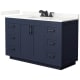 A thumbnail of the Wyndham Collection WCF292954S-QTZ-US3MXX Dark Blue / Giotto Quartz Top / Matte Black Hardware