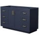 A thumbnail of the Wyndham Collection WCF2929-54S-CX-MXX Dark Blue / Brushed Gold Hardware