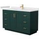 A thumbnail of the Wyndham Collection WCF2929-54S-VCA-MXX Green / White Cultured Marble Top / Brushed Gold Hardware
