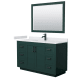 A thumbnail of the Wyndham Collection WCF2929-54S-VCA-M46 Green / White Cultured Marble Top / Matte Black Hardware