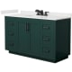 A thumbnail of the Wyndham Collection WCF292954S-QTZ-US3MXX Green / White Quartz Top / Matte Black Hardware