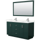 A thumbnail of the Wyndham Collection WCF292960D-QTZ-UNSM58 Green / Giotto Quartz Top / Brushed Nickel Hardware