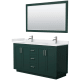 A thumbnail of the Wyndham Collection WCF292960D-QTZ-UNSM58 Green / White Quartz Top / Brushed Nickel Hardware