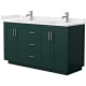A thumbnail of the Wyndham Collection WCF292960D-QTZ-UNSMXX Green / White Quartz Top / Brushed Nickel Hardware