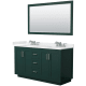 A thumbnail of the Wyndham Collection WCF292960D-QTZ-US3M58 Green / White Quartz Top / Brushed Nickel Hardware