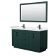 A thumbnail of the Wyndham Collection WCF2929-60D-VCA-M58 Green / Carrara Cultured Marble Top / Matte Black Hardware