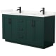 A thumbnail of the Wyndham Collection WCF292960D-QTZ-UNSMXX Green / Giotto Quartz Top / Matte Black Hardware