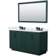 A thumbnail of the Wyndham Collection WCF292960D-QTZ-US3M58 Green / White Quartz Top / Matte Black Hardware