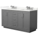 A thumbnail of the Wyndham Collection WCF292960D-QTZ-US3MXX Dark Gray / Giotto Quartz Top / Brushed Nickel Hardware