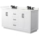 A thumbnail of the Wyndham Collection WCF292960D-QTZ-US3MXX White / Giotto Quartz Top / Matte Black Hardware