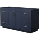 A thumbnail of the Wyndham Collection WCF2929-60S-CX-MXX Dark Blue / Brushed Nickel Hardware