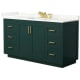 A thumbnail of the Wyndham Collection WCF292960S-QTZ-US3MXX Green / Giotto Quartz Top / Brushed Gold Hardware