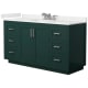 A thumbnail of the Wyndham Collection WCF292960S-QTZ-US3MXX Green / White Quartz Top / Brushed Nickel Hardware