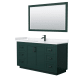 A thumbnail of the Wyndham Collection WCF2929-60S-VCA-M58 Green / Carrara Cultured Marble Top / Matte Black Hardware
