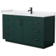 A thumbnail of the Wyndham Collection WCF2929-60S-VCA-MXX Green / White Cultured Marble Top / Matte Black Hardware