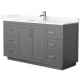 A thumbnail of the Wyndham Collection WCF292960S-QTZ-UNSMXX Dark Gray / Giotto Quartz Top / Brushed Nickel Hardware