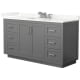 A thumbnail of the Wyndham Collection WCF292960S-QTZ-US3MXX Dark Gray / Giotto Quartz Top / Brushed Nickel Hardware