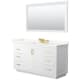 A thumbnail of the Wyndham Collection WCF292960S-QTZ-US3M58 White / Giotto Quartz Top / Brushed Gold Hardware