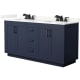 A thumbnail of the Wyndham Collection WCF292966D-QTZ-US3MXX Dark Blue / Giotto Quartz Top / Matte Black Hardware