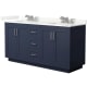 A thumbnail of the Wyndham Collection WCF292966D-QTZ-US3MXX Dark Blue / Giotto Quartz Top / Brushed Nickel Hardware