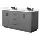 A thumbnail of the Wyndham Collection WCF292966D-QTZ-US3MXX Dark Gray / Giotto Quartz Top / Matte Black Hardware