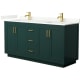 A thumbnail of the Wyndham Collection WCF292966D-QTZ-UNSMXX Green / Giotto Quartz Top / Brushed Gold Hardware