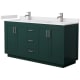 A thumbnail of the Wyndham Collection WCF2929-66D-VCA-MXX Green / White Cultured Marble Top / Brushed Nickel Hardware