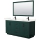 A thumbnail of the Wyndham Collection WCF292966D-QTZ-UNSM58 Green / Giotto Quartz Top / Matte Black Hardware